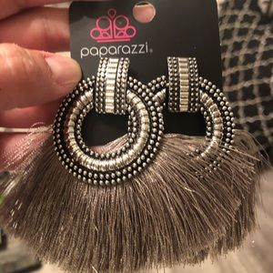 Gray Statement Earrings - BRAND NEW